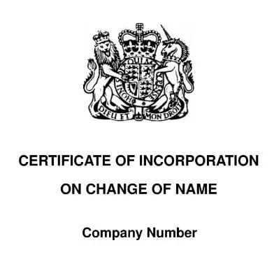 Company Name Change Notice – One-off Price